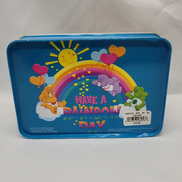 2003 Care Bears Mini-Clock Magnet Gift Set With Case Tin Vintage - Picture 2 of 11